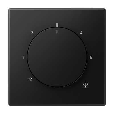 Centre plate with knob room thermostat - LS Range