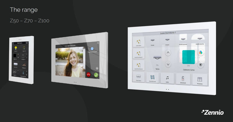 Introducing the NEW Zennio Z50 & Z100 Touchscreen