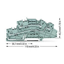 Multilevel installation terminal block; with operating slots; 2.5 mm²; L/L (50PK)