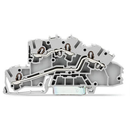 Multilevel installation terminal block; with operating slots; 2.5 mm²; L/L; Push-in CAGE CLAMP®; 2,50 mm²; gray (PK 50)