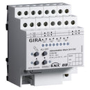 KNX blind actuator, 4-gang DC 24 V with manual actuation