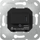 USB power supply insert PD, 1-gang
