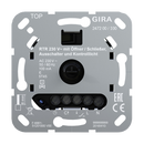 Room temperature controller insert 230 V~ with NC or NO contact, 1-way switch and control light