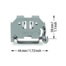 Screwless end stop; 6 mm wide (25PK)
