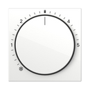 Cover for room temperature controller with control light