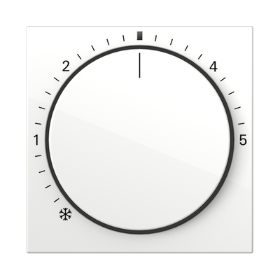 Cover for room temperature controller with control light