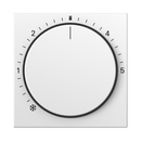 Cover for room temperature controller with control light