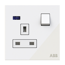 BS SP switched socket outlet w/LED 13A - Millenium