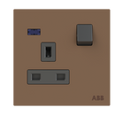 BS SP switched socket outlet w/LED 13A - Millenium