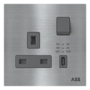 Socket outlet BS with USB - Millenium