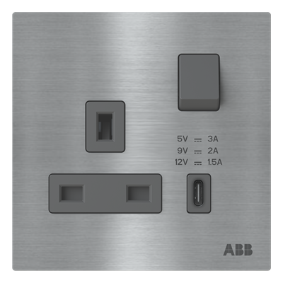 Socket outlet BS with USB - Millenium