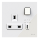 Socket outlet BS with USB - Millenium