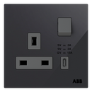 Socket outlet BS with USB - Millenium
