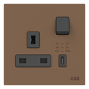 Socket outlet BS with USB - Millenium