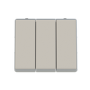 3 gang 2 way switch rocker 10AX