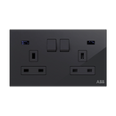 BS DP switched SO w/LED, 2-gang 13A - Millenium