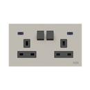 BS DP switched SO w/LED, 2-gang 13A - Millenium