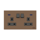 BS DP switched SO w/LED, 2-gang 13A - Millenium