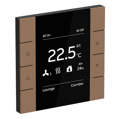 KNX sensor Room Temperature Controller with 2/4-fold control element