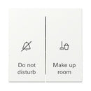 Rocker switch 10 AX 250 V~ with rocker, 2-gang for hotel room status display