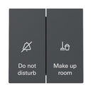 Rocker switch 10 AX 250 V~ with rocker, 2-gang for hotel room status display