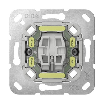 Pushbutton indicator switch insert 10 AX 250 V~ circuit breaker, 2-pole