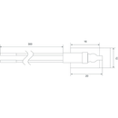 Flush-mounted temperature sensor