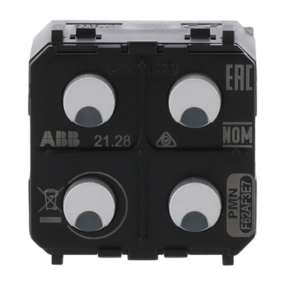 ABB Push Button Sensor - 2 Gang / 2 Ch Switch Actuator - Wireless