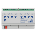 KNX Switch Actuator 8-fold, 8SU MDRC, 16 A, 230 V AC, C-load, standard, 140 μF, current measurement