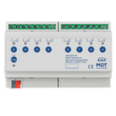 KNX Switch Actuator 8-fold, 8SU MDRC, 16 A, 230 V AC, C-load, standard, 140 μF, current measurement