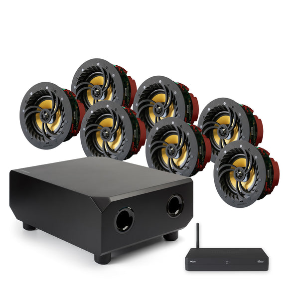 Pro Series In-Ceiling 7.1 Surround Sound Cinema Kit (With WiSA Cinema Hub)