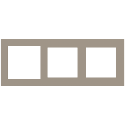 Rectangular 3-fold plate Deep (60x60 | 55x55 | 55x55 mm window) - Fenix NTM