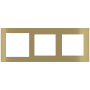 Rectangular 3-fold plate Deep (60x60 | 55x55 | 55x55 mm window) - Metal