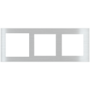 Rectangular 3-fold plate Deep (60x60 | 55x55 | 55x55 mm window) - Metal