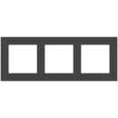 Rectangular 3-fold plate Deep (55x55 | 55x55 | 55x55 mm window) - Fenix NTM