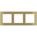 Rectangular 3-fold plate Deep (55x55 | 55x55 | 55x55 mm window) - Metal