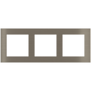 Rectangular 3-fold plate Deep (55x55 | 55x55 | 55x55 mm window) - Metal