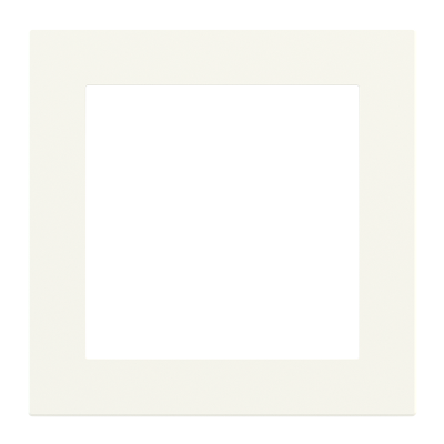 Square plate - window 60x60mm - Plastic - Deep