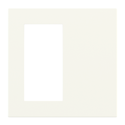 Deep square plate (30x60 mm window) - Plastic