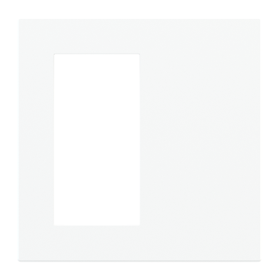 Deep square plate (30x60 mm window) - Plastic