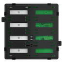 20venti pushbutton with backlit text/symbols and proximity sensor