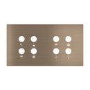 Magnetic plate 2-fold for 4-rocker push buttons Proxima series - Metal (Inscribed)