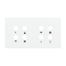 Magnetic plate 2-fold for 4-rocker push buttons Proxima series - Metal (Inscribed)