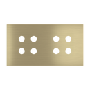 Magnetic plate 2-fold for 4-rocker push buttons Proxima series - Metal
