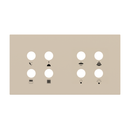 Magnetic plate 2-fold for 4-rocker push buttons Proxima series - Metal (Inscribed)
