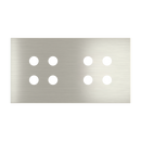 Magnetic plate 2-fold for 4-rocker push buttons Proxima series - Metal