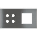 Magnetic rectangular plate Proxima + Socket