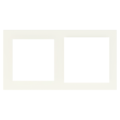 2-fold plastic plate, 55x55 + 60x60 windows