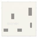 Power socket front cover - Plastic