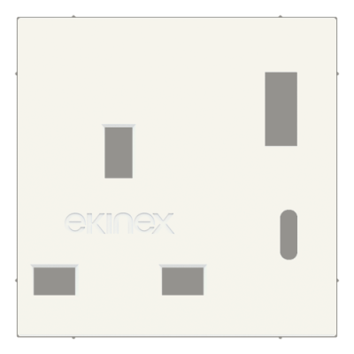 Power socket front cover - Plastic